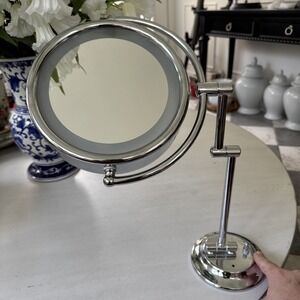 Kimball & Young (5X & Normal) Round Lighted Mirror Wall Mount Chrome (hardwired)